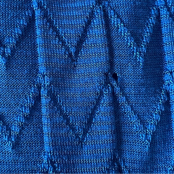 Vintage Missoni Cobalt Blue Tunic Sweater size 4 - Picture 8 of 8